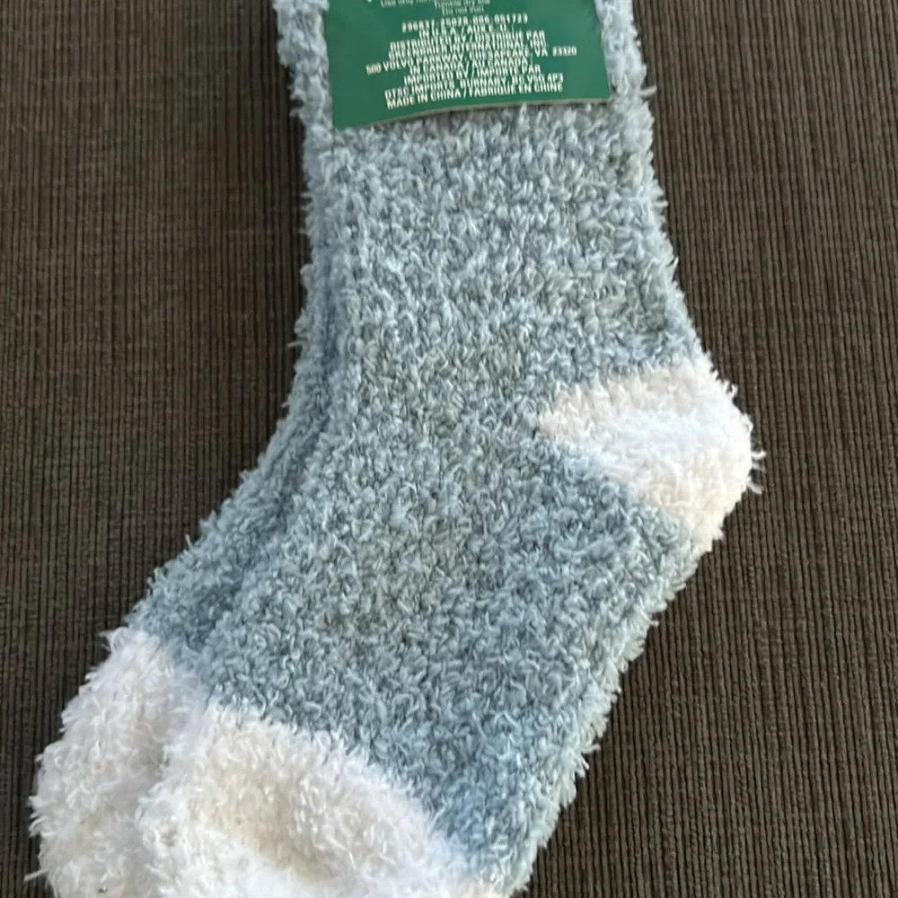 Kids Cozy blue socks , shoe sz 1-7